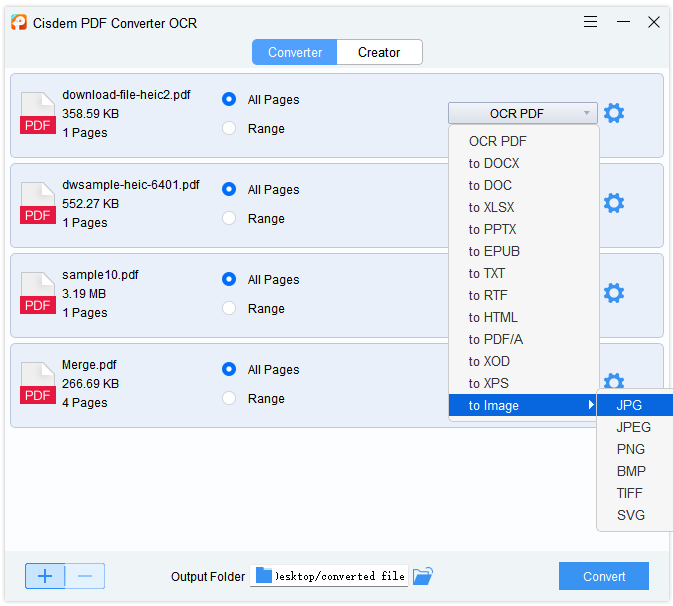 convert heic to pdf cisdem05