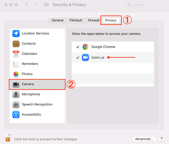 mac allow access 03