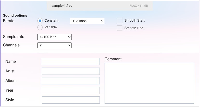 make metadata to the added files - online