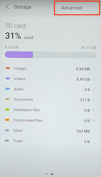 format sd card on android 03