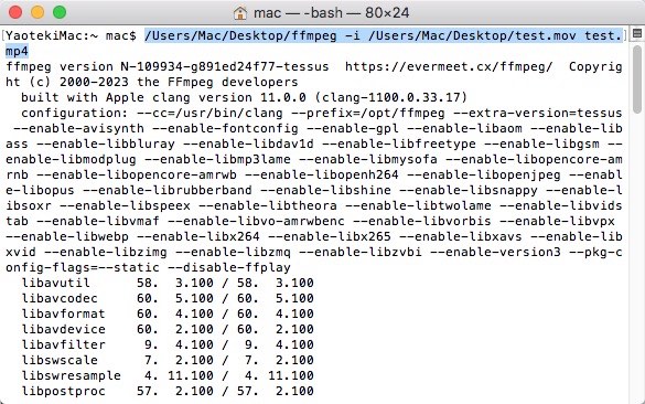 using ffmpeg