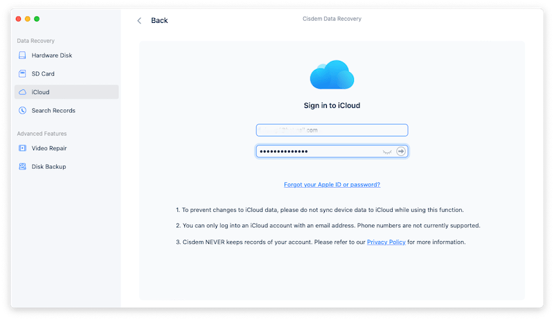 cisdem icloud recovery 02