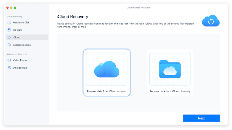 recover icloud notes with cisdem 01