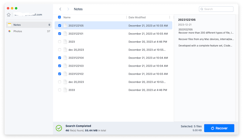 recover icloud notes with cisdem 04