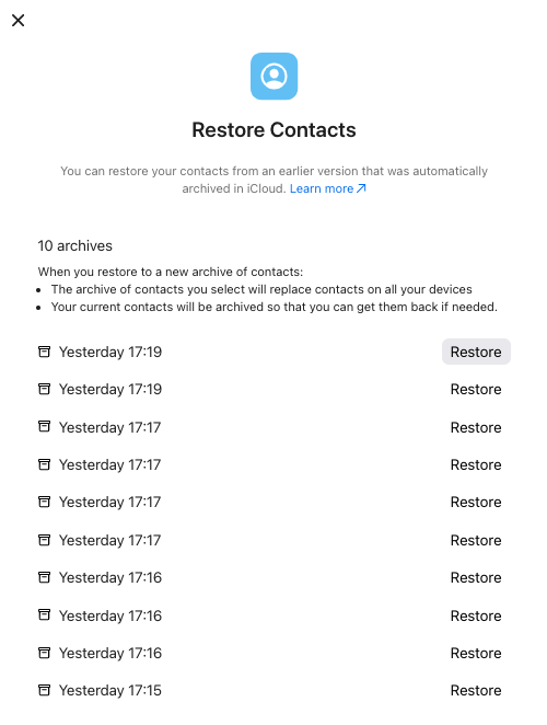 restore contacts icloud 03