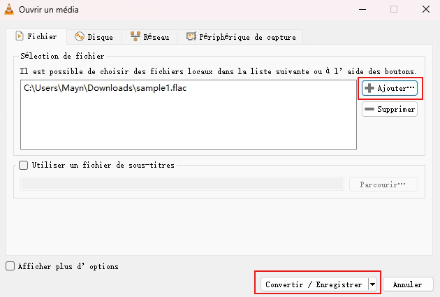 convertir flac en mp3 avec vlc02