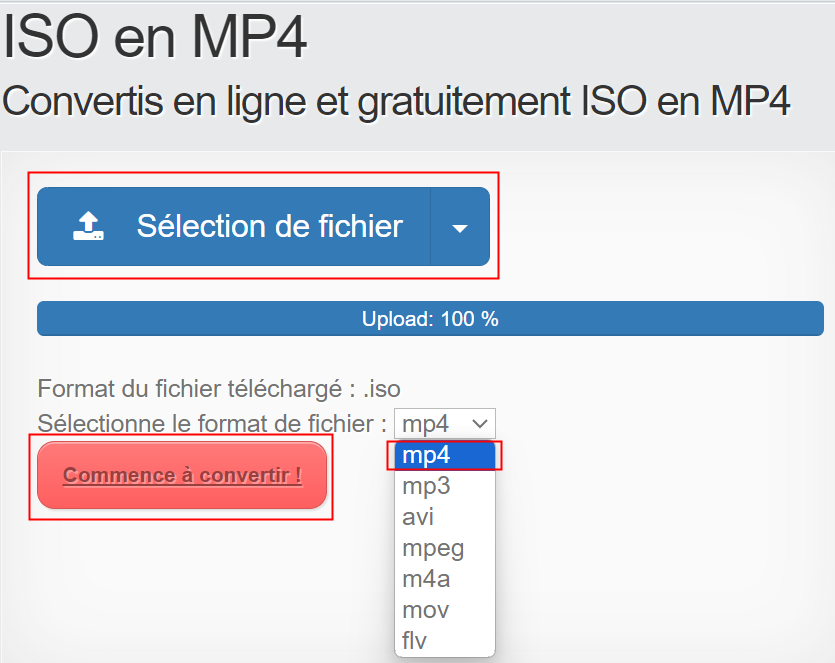 convertisseur iso en mp4 en ligne