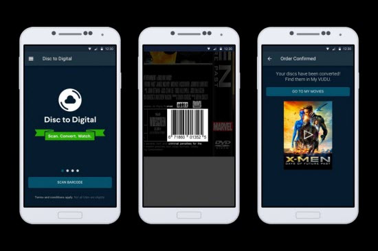 vudu turn blu-ray to digital