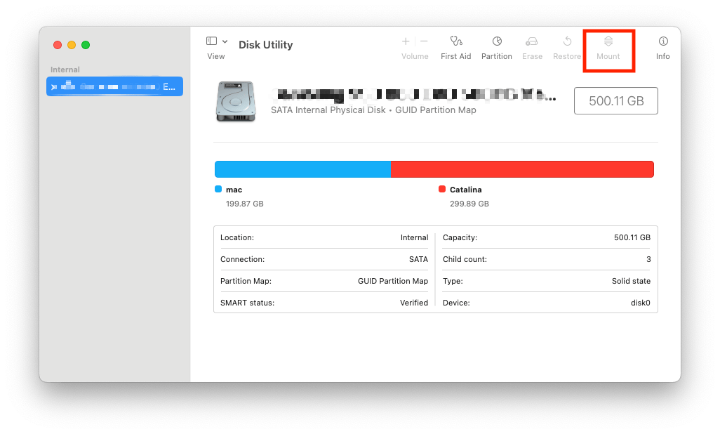 mount disk mac