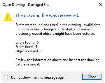 repair corrupted dwg 02