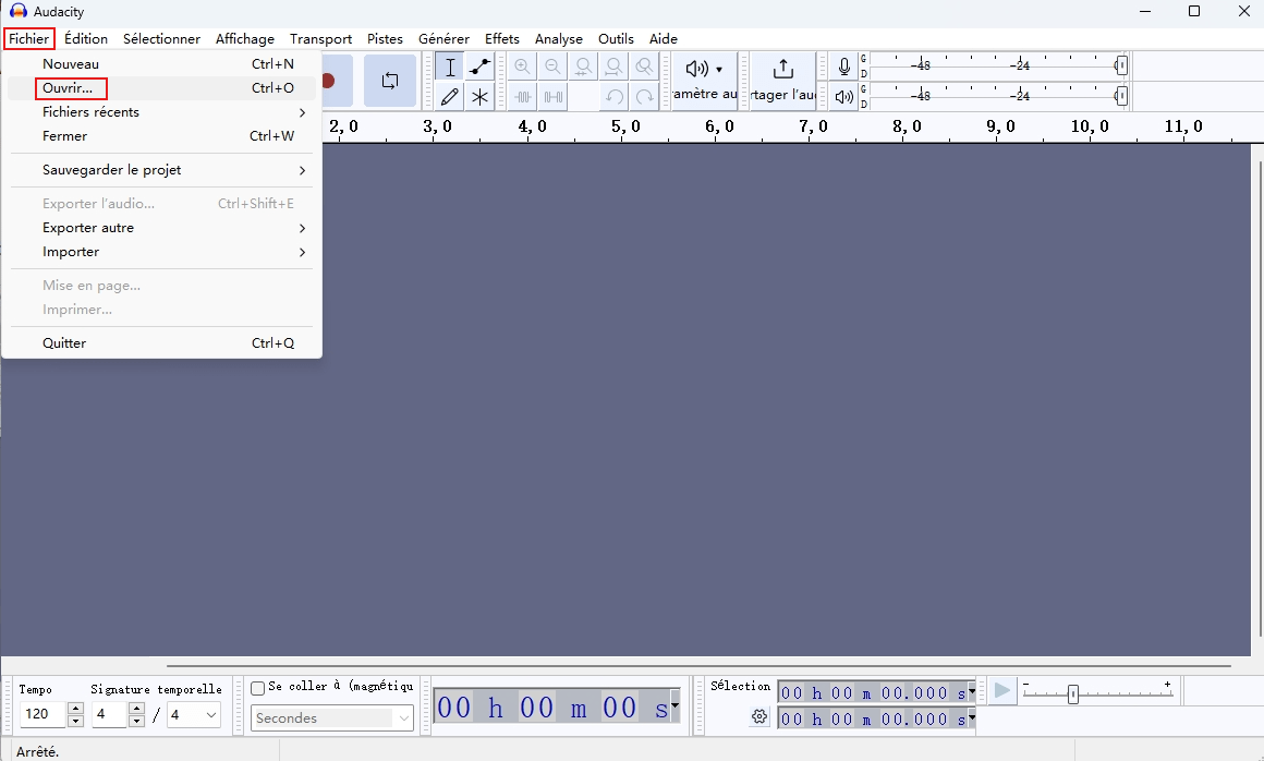 importer un fichier wma dans audacity