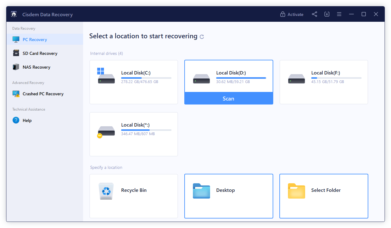 recover snap memories with cisdem 01