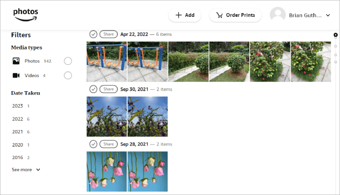 duplicate photos in Amazon Photos