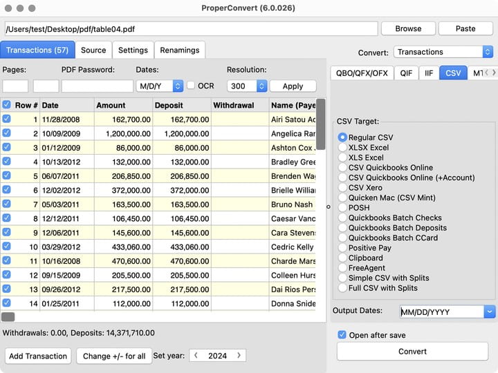 pdf to csv mac propersoft02