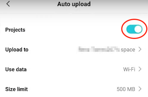 enable auto upload 03