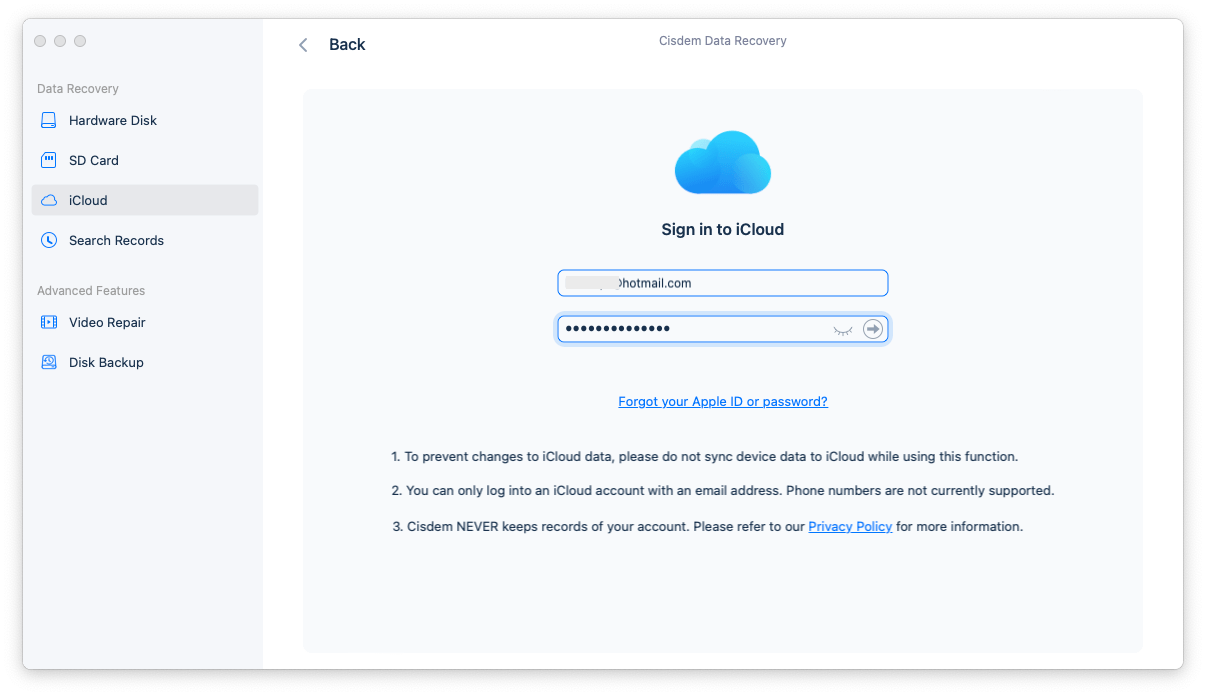 recover pages from icloud cisdem 02