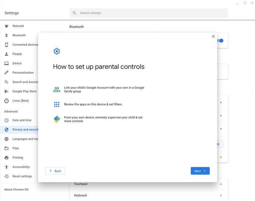 set up parental controls