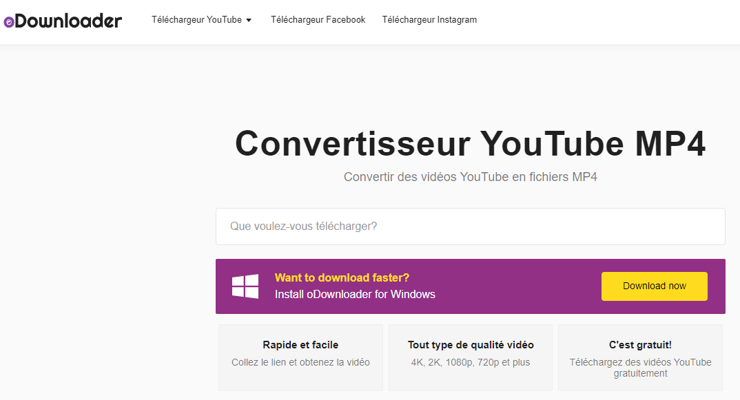 télécharger et convertir youtube en mp4 sur mac avec odownloader