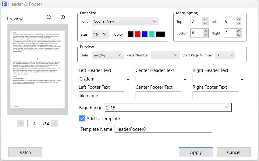 add footer to pdf cisdem03