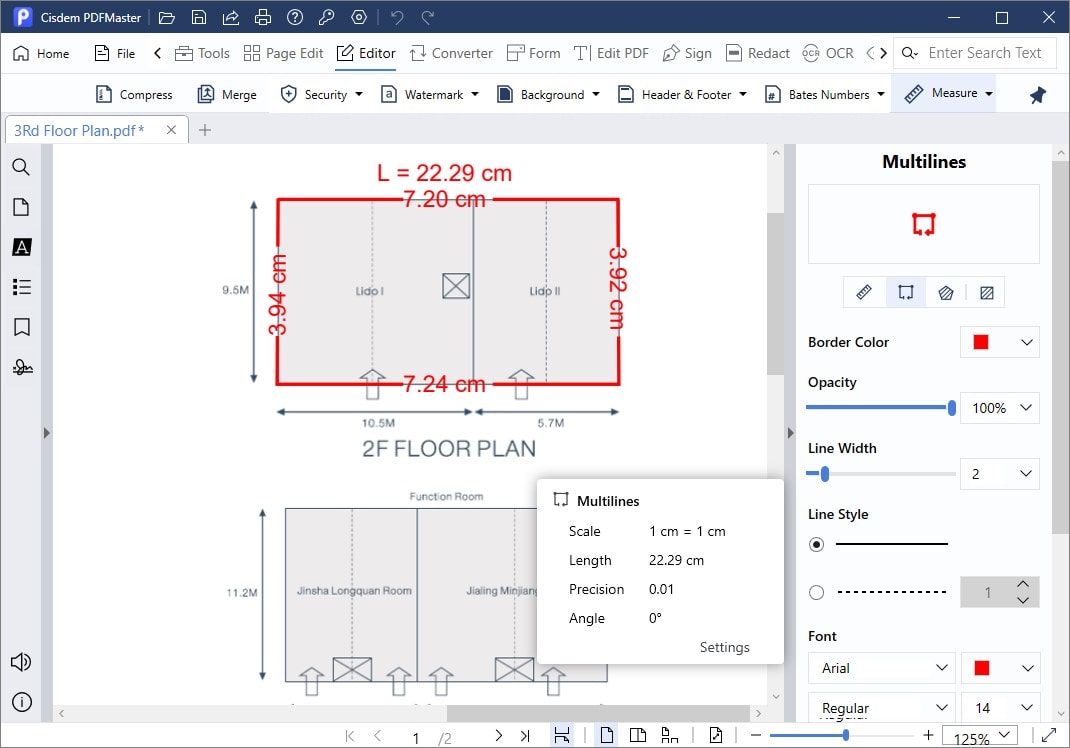 measure pdf cisdem4