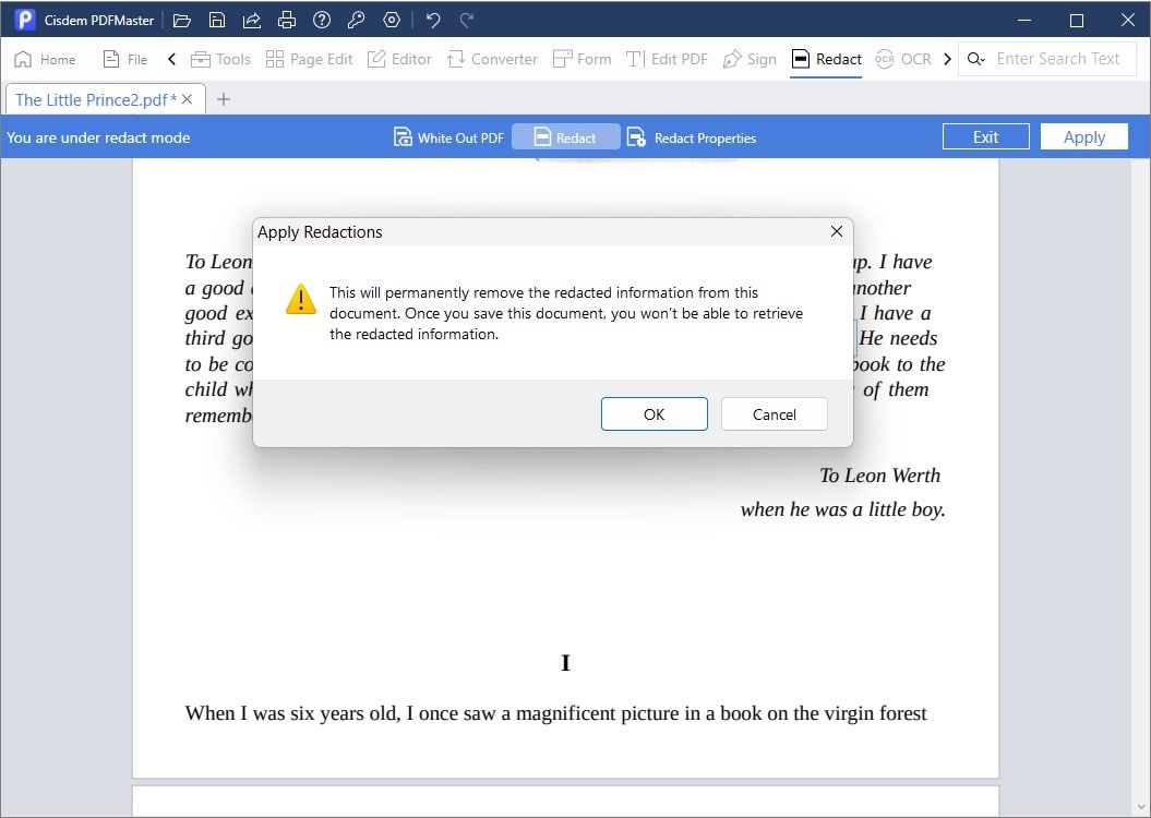 delete text in pdf cisdem07