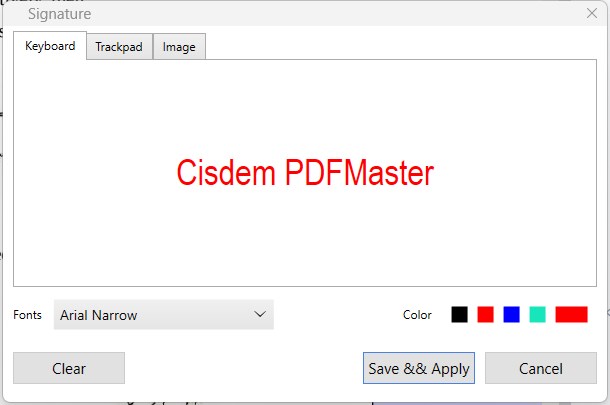 create a signature for pdf cisdem03