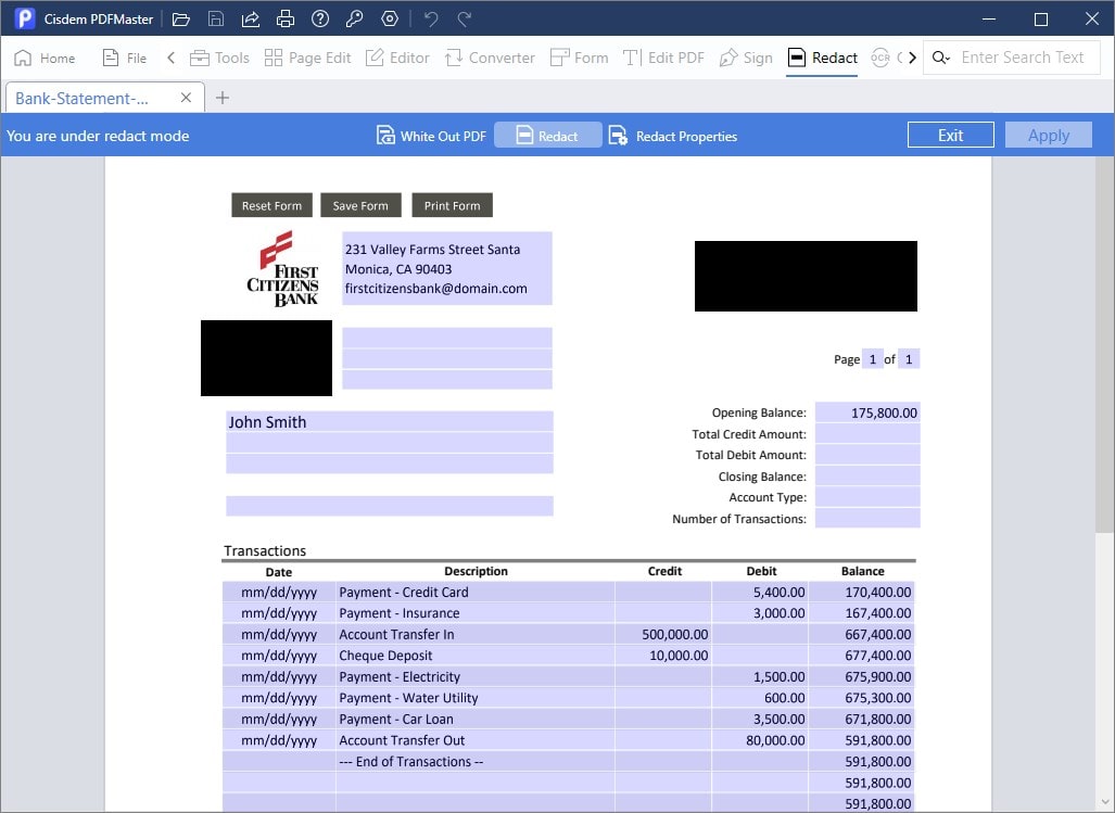 edit bank statement cisdem07