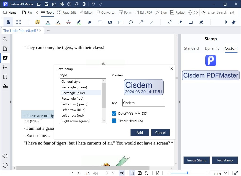 add date to pdf cisdem03