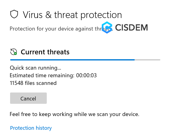 run antivirus scan 03