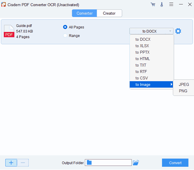 copier de PDF en Word cisdem 02