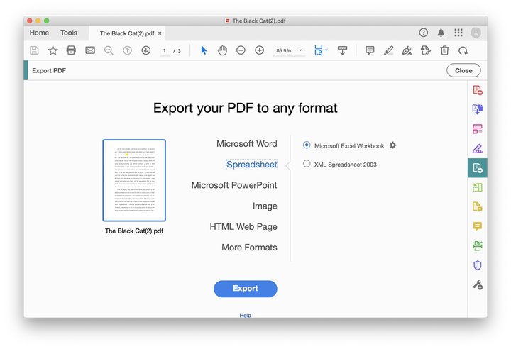 convert pdf to excel on mac with adobe 02