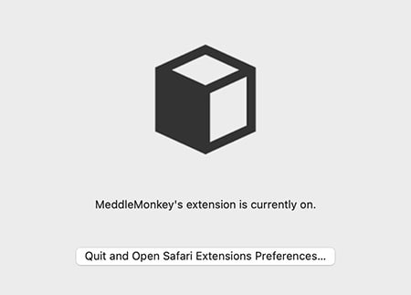open safari extension tab