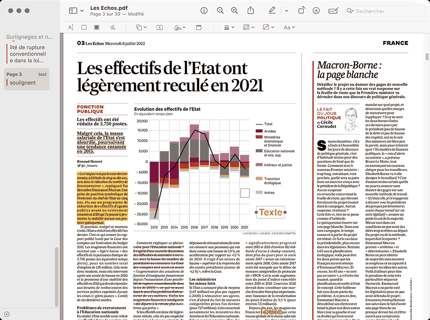 ajouter texte avec aperçu