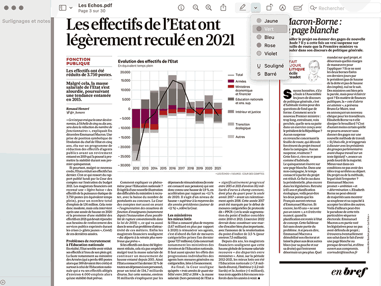 surligner pdf avec aperçu