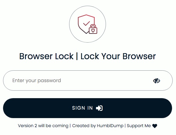 il browser è bloccato dall'estensione Browser Lock