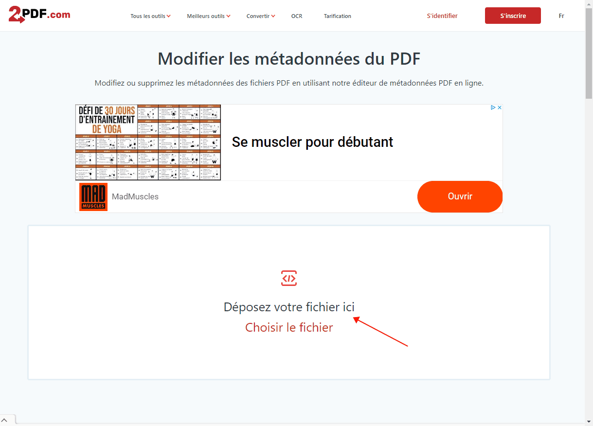 modifier métadonnées PDF 2pdf2