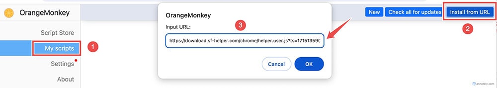 install chrome extension with url
