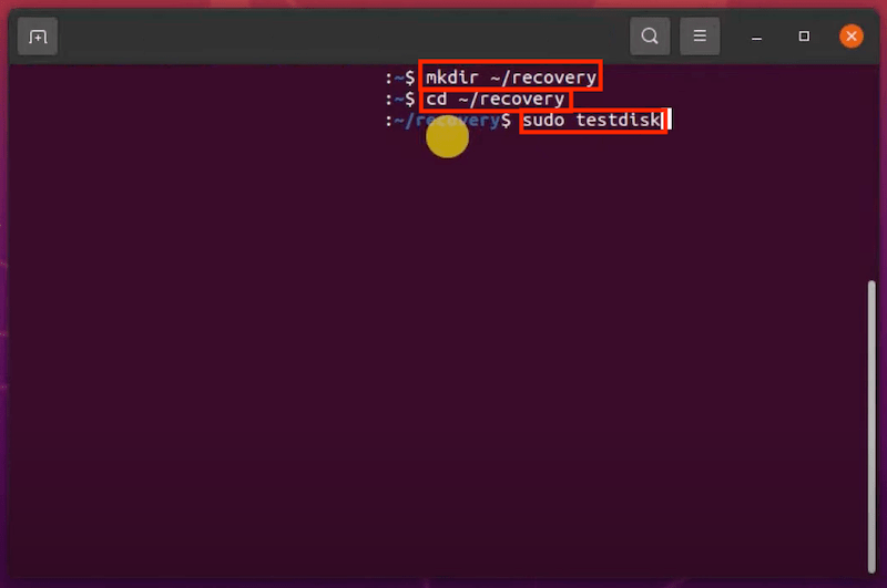 recover rm files testdisk 02