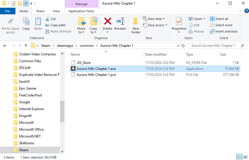 the path of the .exe file 