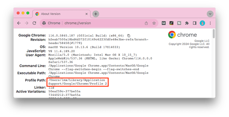 mac chrome path