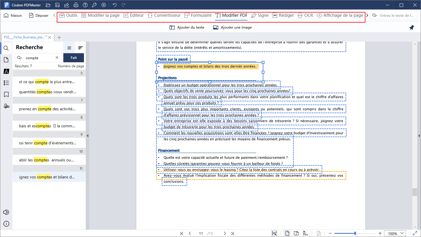 rechercher un mot dans un pdf avec logiciel cisdem 4