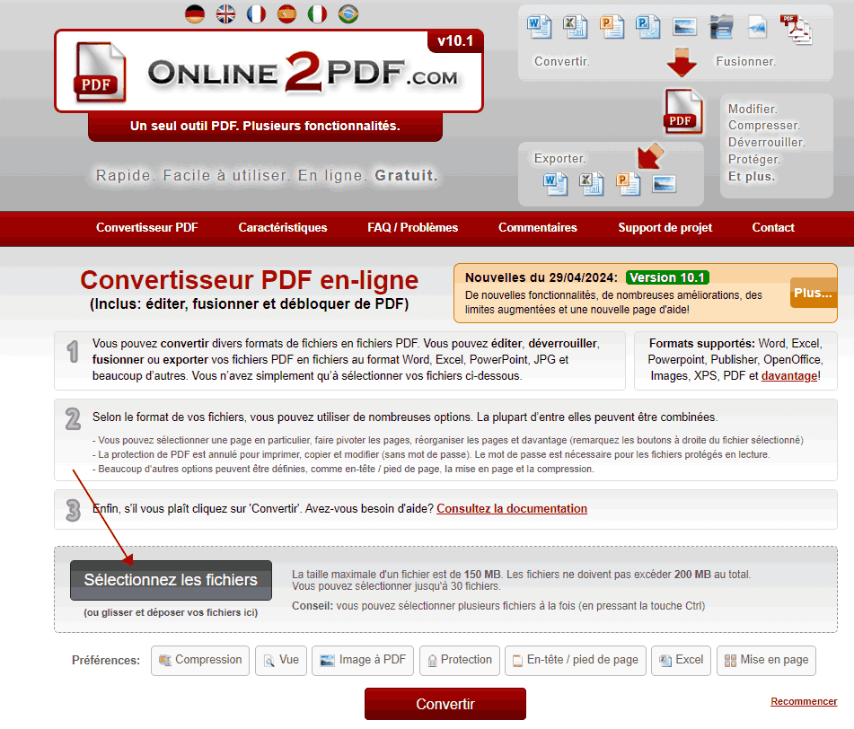 pdf scanné en pdf modifiable online2pdf  01