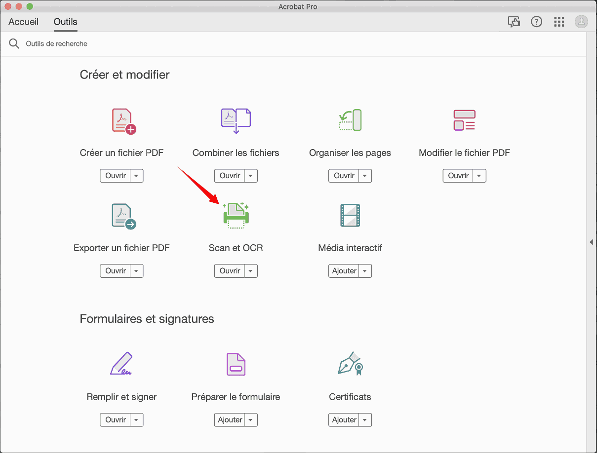 pdf scanné en pdf modifiable adobe1