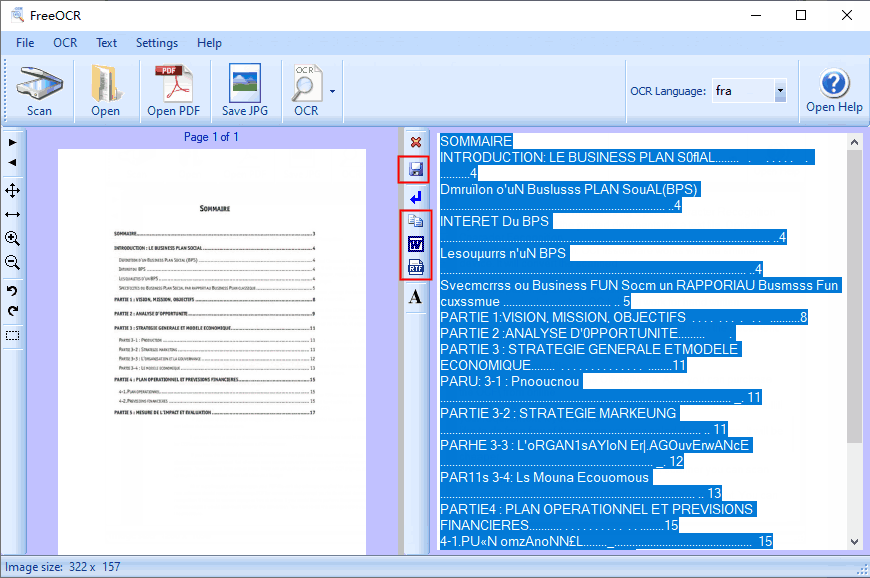 pdf scanné en pdf modifiable freeocr gratuitement 2