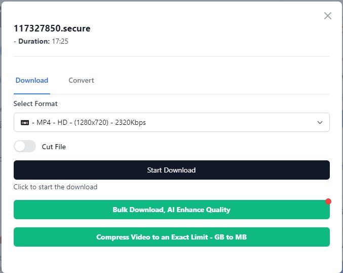 download Livestream video online step-2