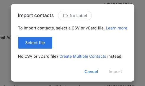 select file