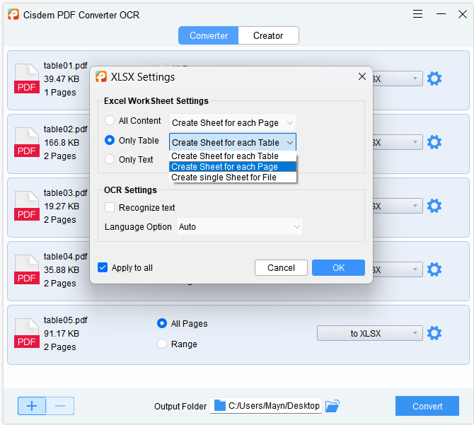convert word to excel cisdem