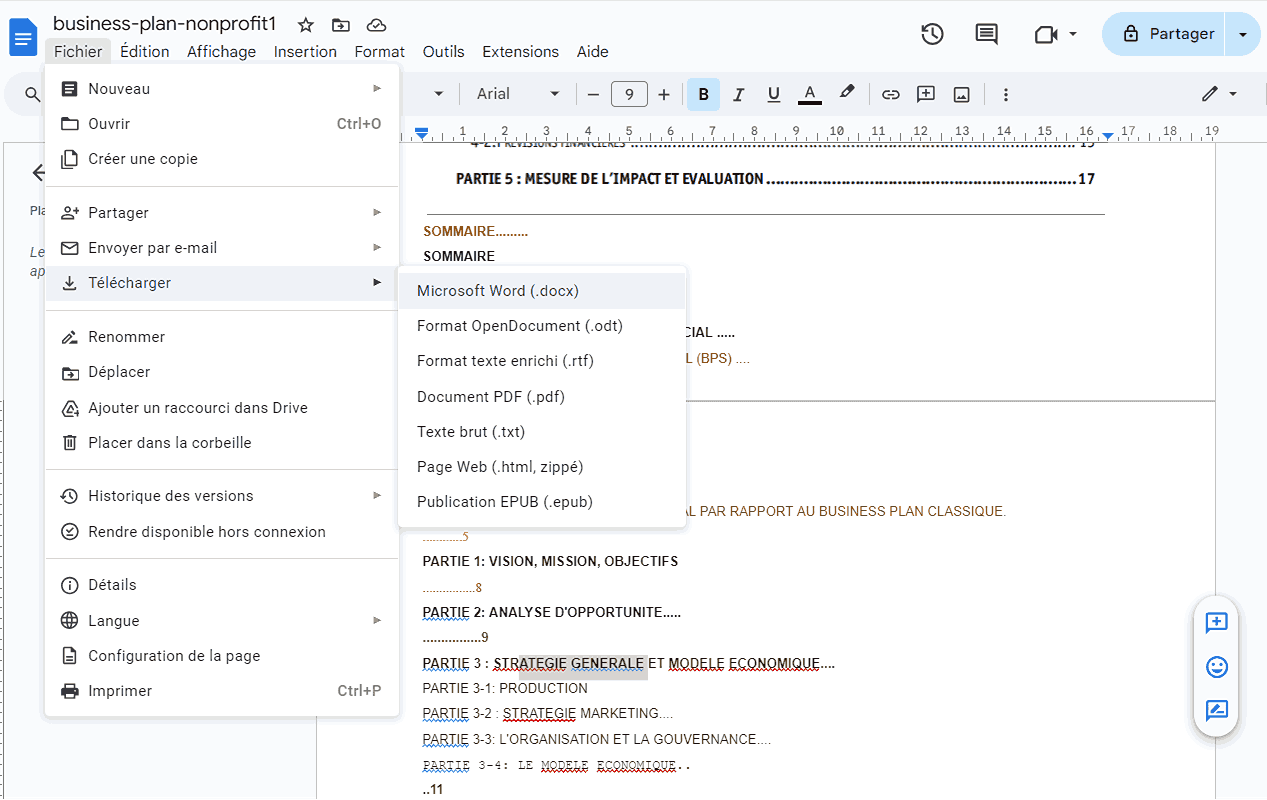 exporter google ocr document
