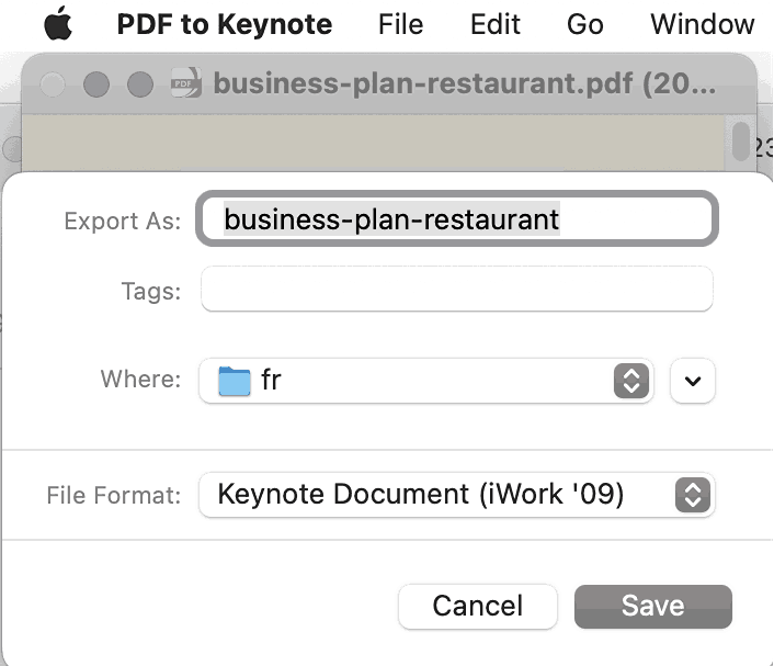 free pdf to keynote converter 03