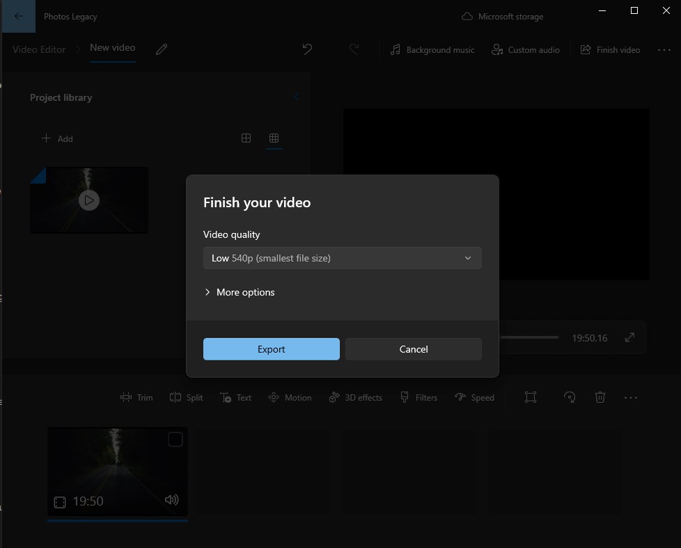 microsoft video edotor legacy
